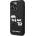 KARL LAGERFELD Karl and Choupette 3D Case - дизайнерски кейс с висока защита за iPhone 14 Pro Max (черен)