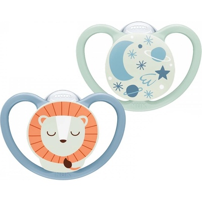 Nuk šidítko Happy Nights box holka 44455 2 ks