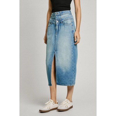 Pepe Jeans dámská sukně Midi Skirt Hw Double denim
