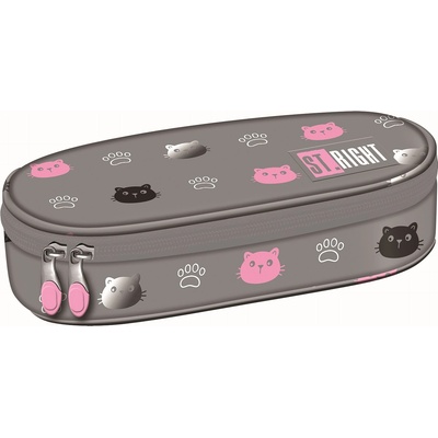 ST.RIGHT Овален несесер St. Right Kitty Paw - 1 цип (5903235697937)