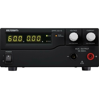 VOLTCRAFT DPPS-60-15 laboratorní zdroj s nastavitelným napětím, 1 - 60 , 0 - 15 A, 900 W, USB, lze programovat, výstup 1