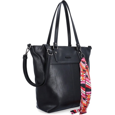 Le Sands 7726 prostorná shopper kabelka černá