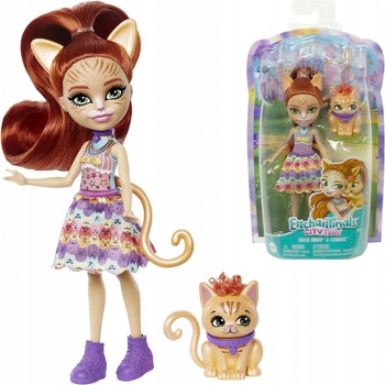 Mattel Enchantimals a zvířátko Cuddler a kočička