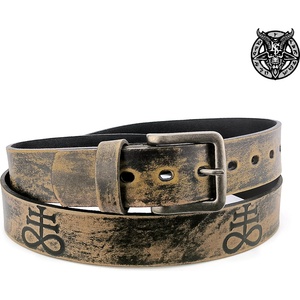 Leather & steel fashion колан Brown Leviathan - LSF2 46