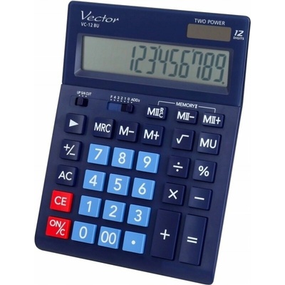 Vector Vektorová kalkulačka 12 míst (KAV VC-12 BU)