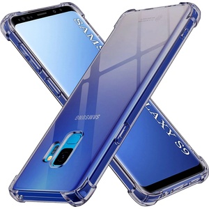 Techsuit Калъф за Samsung Galaxy S9 - Techsuit - Удароустойчив Clear Silicone - Опушено Черен