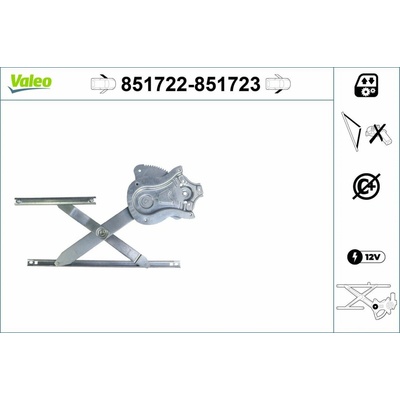 Zvedací zařízení oken VALEO 851722 851722