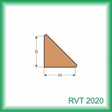 Kodrefa Vnútorná rohová lišta smrek RVT 2020 20x20mm 2 m