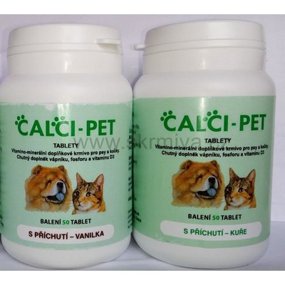 Calci Pet Kuřecí příchuť pro psy a kočky 50 tbl