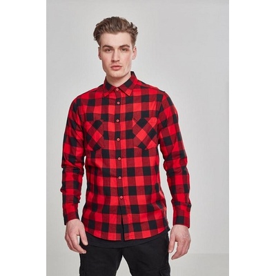 Urban Classics Checked Flanell shirt blk/red