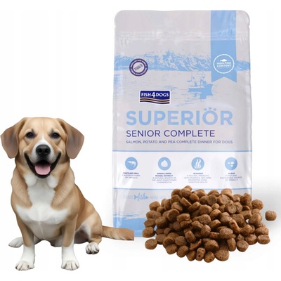 Fish4Dogs Senior Small Superior losos so zemiakmi 6 kg