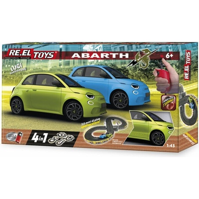 RE.EL Toys autodráha licencovaná Pista Fiat Abarth 4v1 1:43