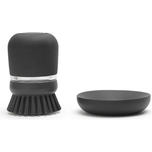 Brabantia Четка за миене на съдове, с дозатор, сив, Brabantia (BRAB302626)