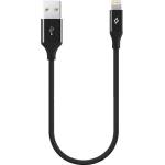 Ttec Кабел ttec AlumiCable Ligthning USB Charge / Data Mini Cable, 30cm - Черен