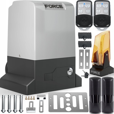 Pohon pro posuvné brány Force 1200 kg 550 W s dálkovými ovladači a lampou