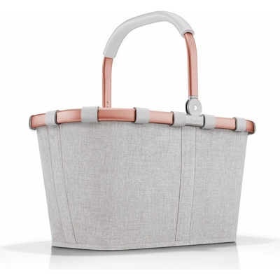 Reisenthel Carrybag 22L světle šedý s růžově zlatým rámem