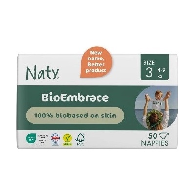Naty BioEmbrace Midi 4-9 kg 50 ks