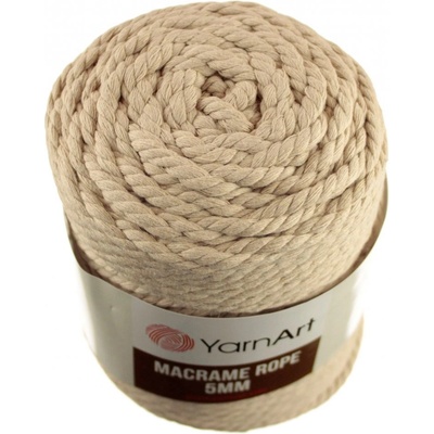 Macrame Rope 753 béžová 5 mm