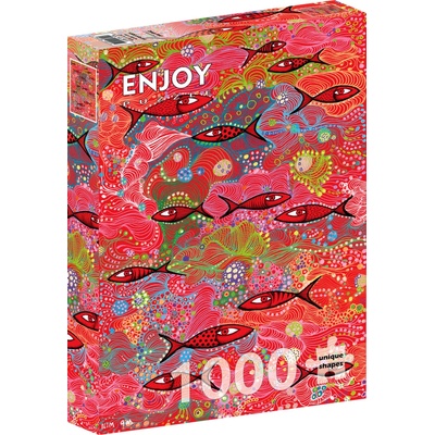 ENJOY Hlboká červená 1000 dielov