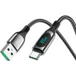 hoco. USB кабел към Type-C, 5A, 1.2 м - Hoco Extreme (S51) - Черен
