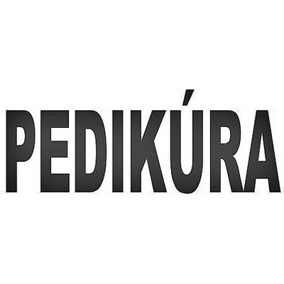 ODEL Samolepka PEDIKÚRA černá