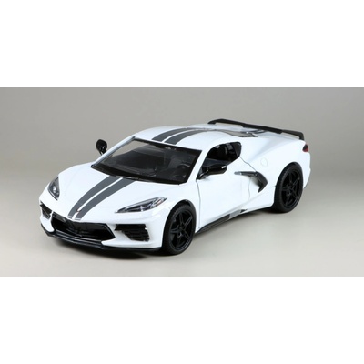 MOTORMAX Chevrolet Corvette C8 Stingray 2020 bílá 1:24