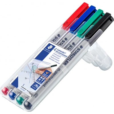 Staedtler Lumocolor 311 univerzálny popisovač 0,4 mm 4 ks v boxe nepermanentný