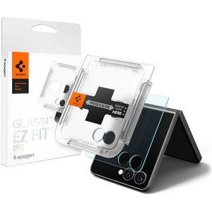 Spigen Стъклено защитно покритие за дисплея на Samsung Galaxy Z Flip7 - Spigen Glas. tR EZ Fit Tempered Glass (прозрачно) (AGL09586)