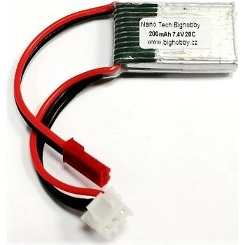 Bighobby Li-pol baterie 200mAh 1S 20C 30C -NANO Tech