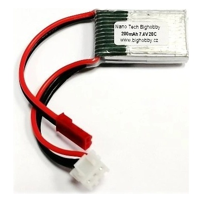 Bighobby Li-pol baterie 200mAh 1S 20C 30C -NANO Tech