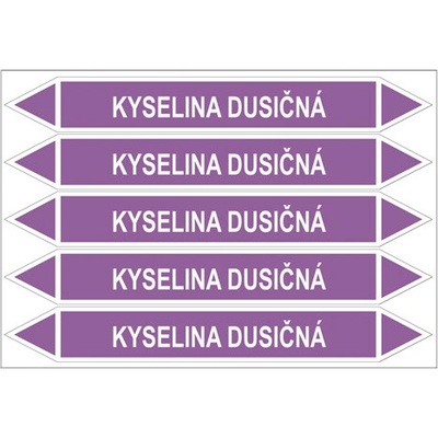 Značení potrubí, kyselina dusičná PZG 007047