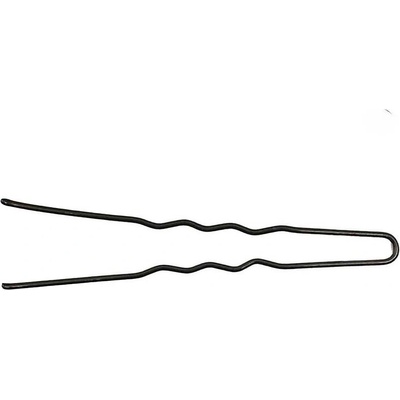 Waved hair pin - 65 mm 20 ks farba Brown
