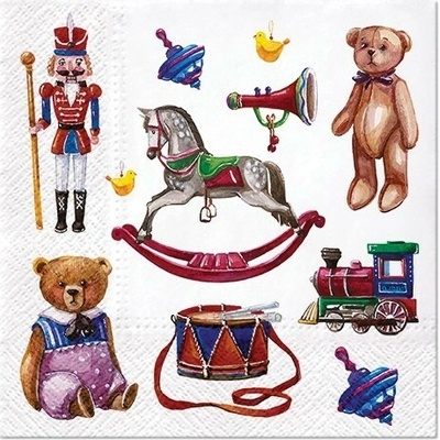 PAW2 Papírové ubrousky PAW Retro Toys 20 ks 33x33cm