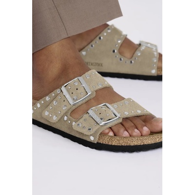 Велурени чехли Birkenstock Arizona Rivet (1029390)