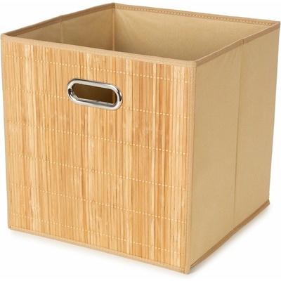 Compactor Bambusový košík do regálu 31 x 31 x 31 cm Anji
