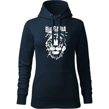 Image 1 of DRAGOWA дамски суитшърт с качулка български лъв, тъмно син (37265)