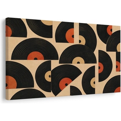 Obraz retro gramofonové desky - 40x30