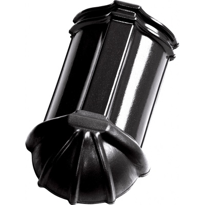 Tondach Hranice/Renoton 11 Ukončení hřebene nárožní 21 cm glazura amadeus černá