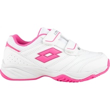 Lotto COURT LOGO JR VELCRO biela ružová