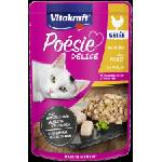 Vitakraft Poesie пауч за котки с пилешко стински парченца месо във вкусно желе 85gr