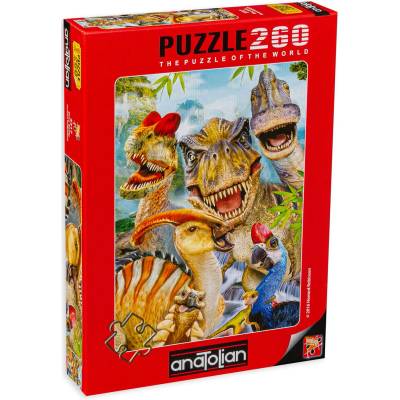 Anatolian Пъзел Anatolian от 260 части - Динозавърско селфи, Хауърд Робинсън (P3317)