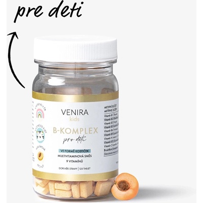 Venira B-Komplex pre deti marhuľa 120 tabliet