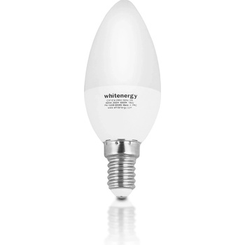 Whitenergy LED žiarovka SMD2835 C37 E14 3W teplá biela