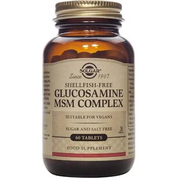 Solgar Хранителна добавка глюкозамин хидрохлорид, МСМ , Solgar Glucosamine Msm Complex (Shellfish-Free) tabs 60s