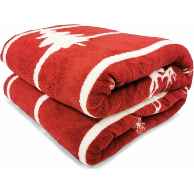 KONTRAST Deka s vianočným motívom CLASSY červená 150x200