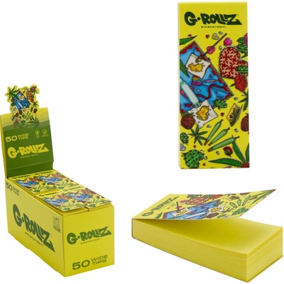 G-Rollz žlté trhacie cigaretové filtre picnic 50 ks