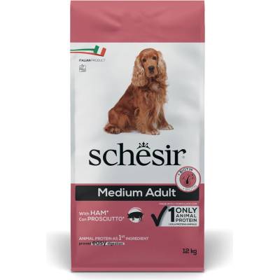 Schesir Dog Medium Adult Bravčová šunka s ryžou 12 kg