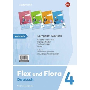 Flex und Flora 4. Themenhefte 4 Paket. Verbrauchsmaterial (ISBN: 9783141041910)