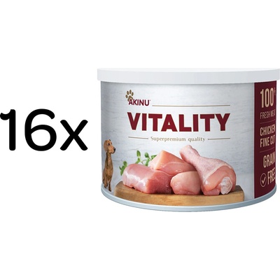 Akinu Vitality Kuře jemně krájené 16 x 200 g