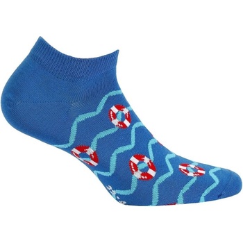 Veselé barevné bavlněné ponožky s plaveckým kruhem